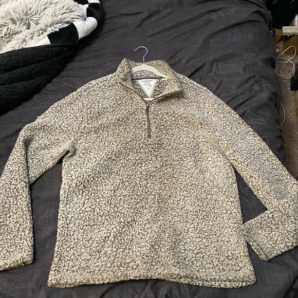 Weatherproof Cream Zip Up Sweater with Cozy Texture - Picture 1 of 2